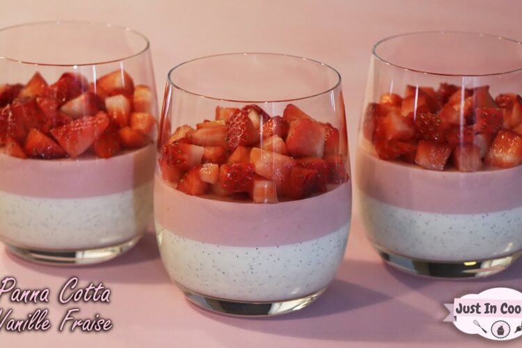 Recette de Panna Cotta Vanille Fraise