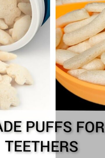 Puffs Recipe// Homemade Baby Puffs recipe//  Teething wafers Recipe //Snacks// Rice crackers  recipe