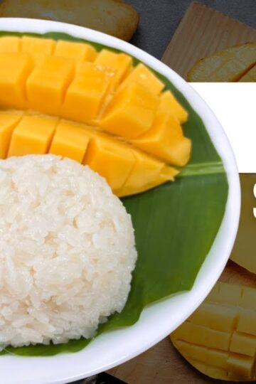 EASY and QUICK Thai Mango Sticky Rice recipe - Rice Cooker Recipe