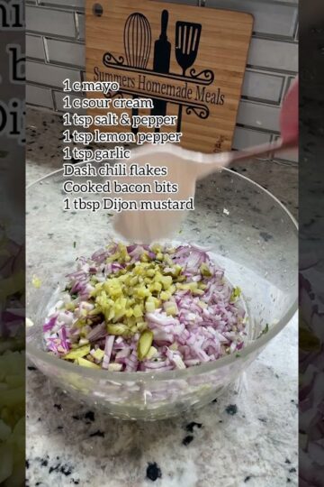 The ultimate potato salad recipe #PotatoSalad #FourthOfJulyRecipes #DeliciousSummerSides