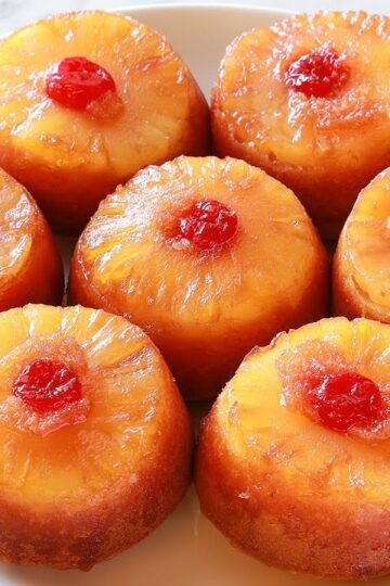 Mini Pineapple Upside Down Cakes Recipe