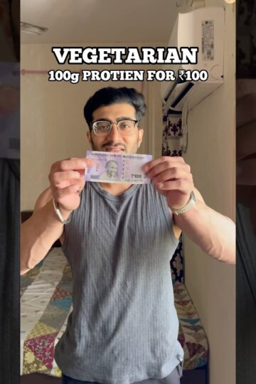 100g Protein in ₹100 - Veg ✅ #fitness #highprotein #healthydiet #diet #nutritionist #food #shorts