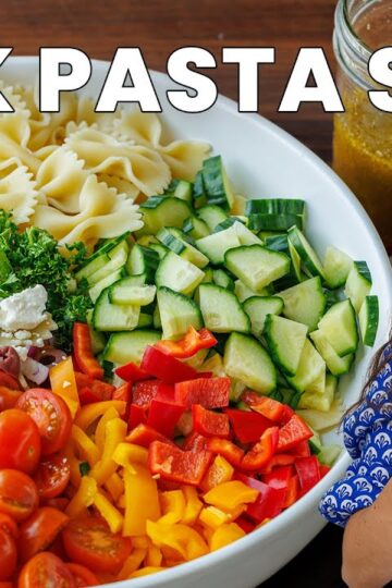 The Ultimate Fresh Greek Pasta Salad | Easy & Delicious!