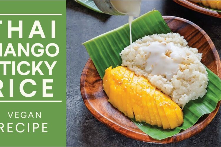 How to make THAI MANGO STICKY RICE 🥭 --one of my favourite desserts! (Vegan)