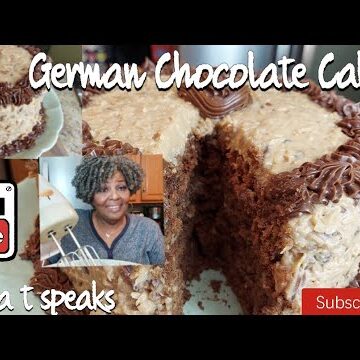 Delicious German chocolate cake.