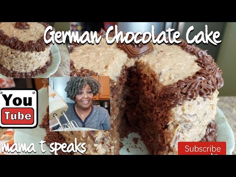 Delicious German chocolate cake.