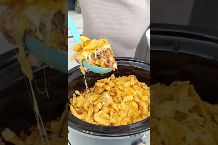Easy crockpot classic  #recipe #easyrecipe #crockpot #slowcooker #fritos #dinner
