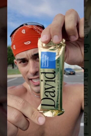 Trying the Viral DAVIDS protein bar. Is it worth it? #food #eating #nutrition #bars #snacks #taste