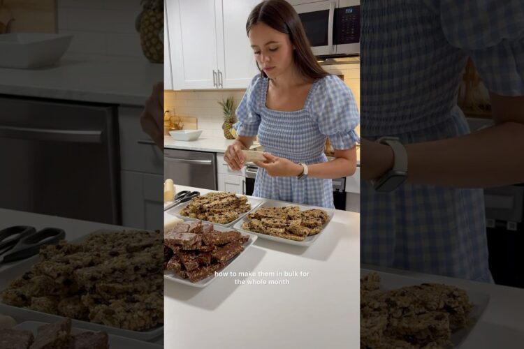 Bulk Snack Prep for Back to School 😀 #recipe #larabar #granolabar #healthy #organic #crunchy