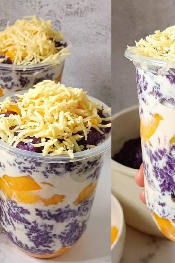 TRENDING CHEESY MANGO STICKY RICE RECIPE!  MANILA PINOY STREET FOOD