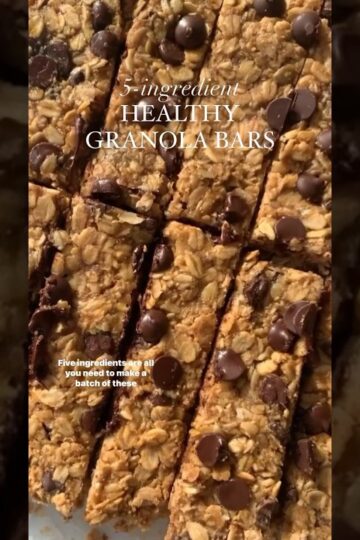 5 Ingredient Healthy Granola Bars #shorts #snacks #recipes
