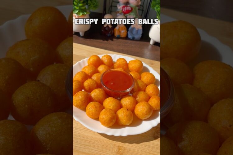 Trending recipe of mini potato balls #shorts #recipe #potato #snacks #viral #shortsfeed #trending