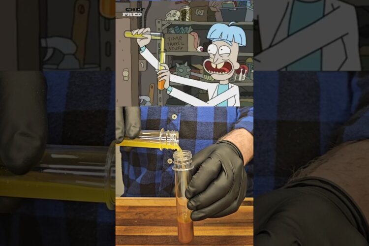 Rick's Reality Bending No-Bake Brownie Theory!🍫 #shorts #rickandmorty #brownies #cartoonnetwork