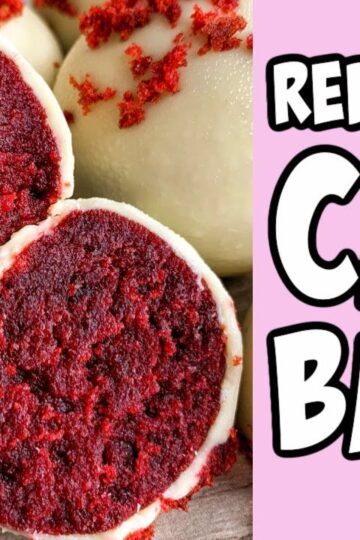 Red Velvet Cake Balls! Recipe tutorial #Shorts