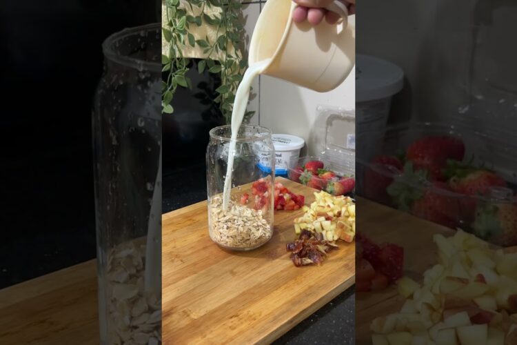 🍓Healthy breakfast ideas 🍎 #shorts #overnightoats