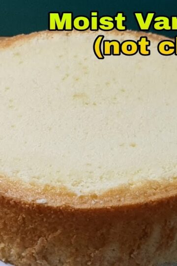 Moist Vanilla Cake (not chiffon)