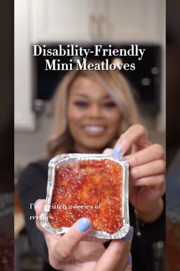 Disability friendly Mini Meatloaves #meatloaf #recipe in description box