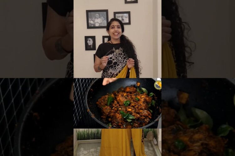 Beginners chicken പെരട്ട് 😋| chicken perattu| chicken varattiyathu| easy chicken | #shorts #chicken