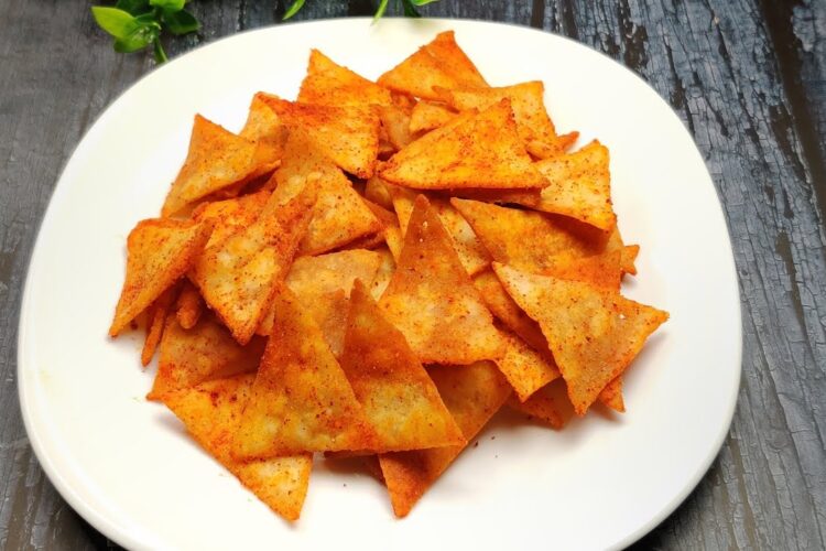 Nachos Recipe using Rice Flour | Unique Nachos Recipe | Nachos Recipe Without Cheese Powder |