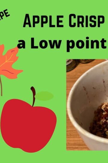 Apple Crisp in a Mug | a one and done recipe | Easy Apple Crisp for one #applecrisp#weightwatchers