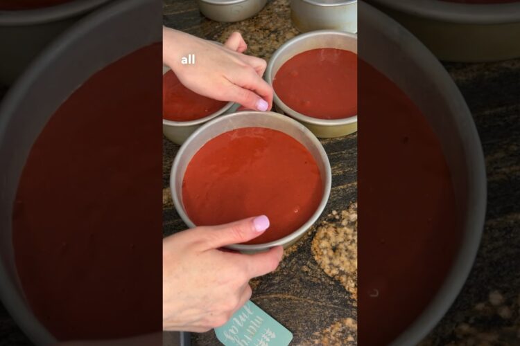 Let’s make red velvet cake from boxed vanilla cake #shorts #youtuber #cake