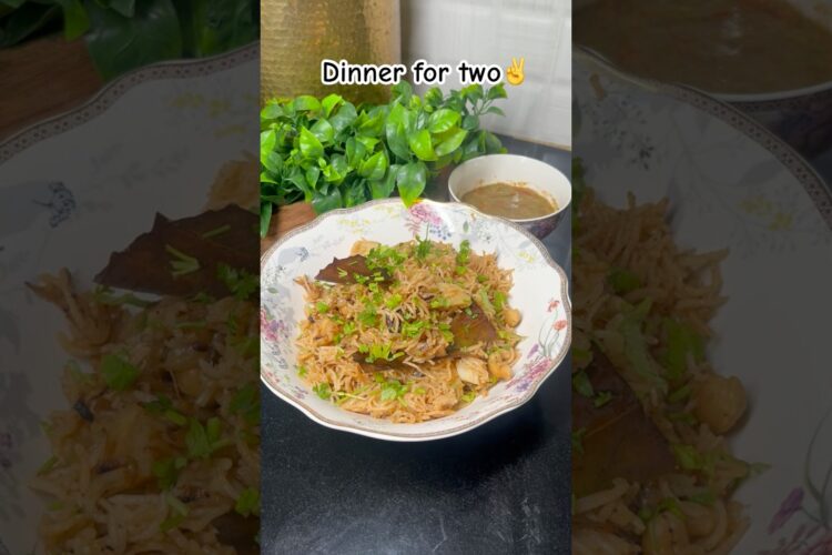 Day163-Dinner for two✌️Khade Masale Ke Pulao #dinner #dinnerideas #recipe #foodvlog #food #shorts #i