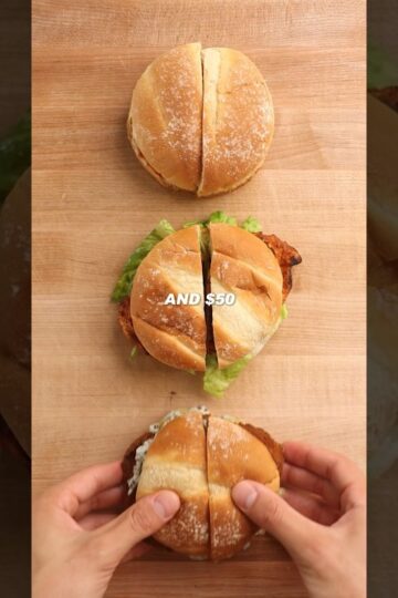 Expensive Chicken Sandwich #cooking #food #foodasmr #recipe