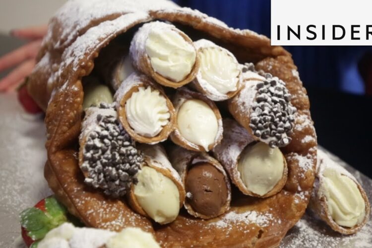 Giant Cannoli Is Stuffed With 35 More Cannoli