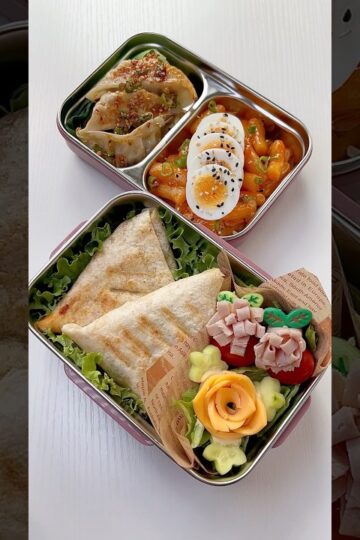 ASMR🎧Let's Make My Bento🍔🌯#lunchbox #asmr #food #cooking