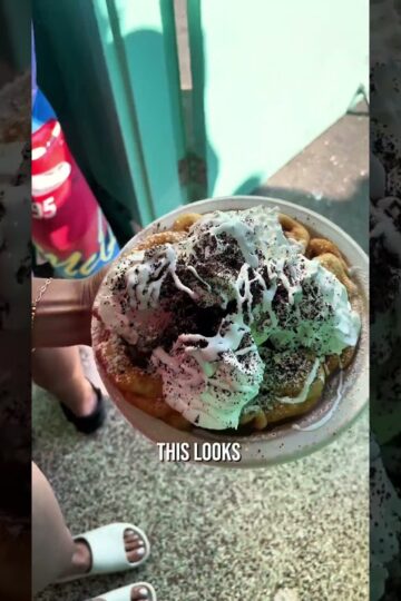 Honestly amazed how good this funnel cake was #foodie #dessert #funnelcake