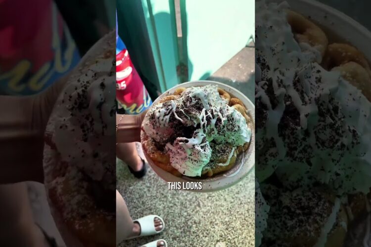 Honestly amazed how good this funnel cake was #foodie #dessert #funnelcake