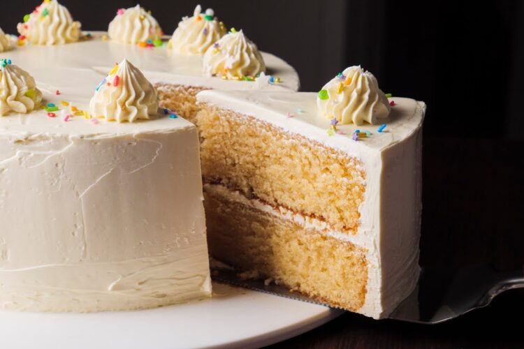 The Best Vanilla Cake Recipe | Stays Moist for Days