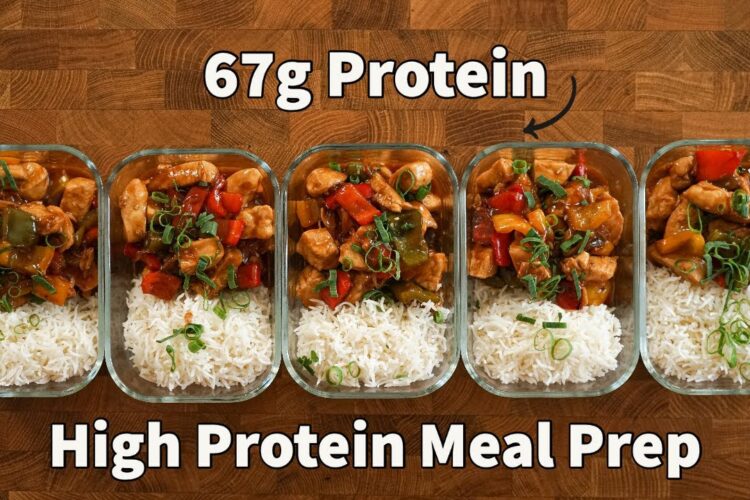 Meal Prep For The Week In Under An Hour | Sweet and Sour Chicken