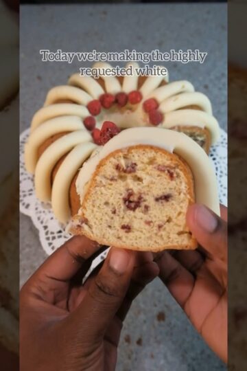Copycat White Chocolate Raspberry Nothing Bundt Cake Recipe! Part 1 #bundtcake #cakerecipe