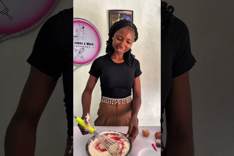 How to make oil based red velvet cake mix with vanilla cake. #redvelvetcakerecipe #viral
