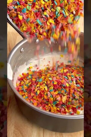 Homemade Fruity Pebbles Treats