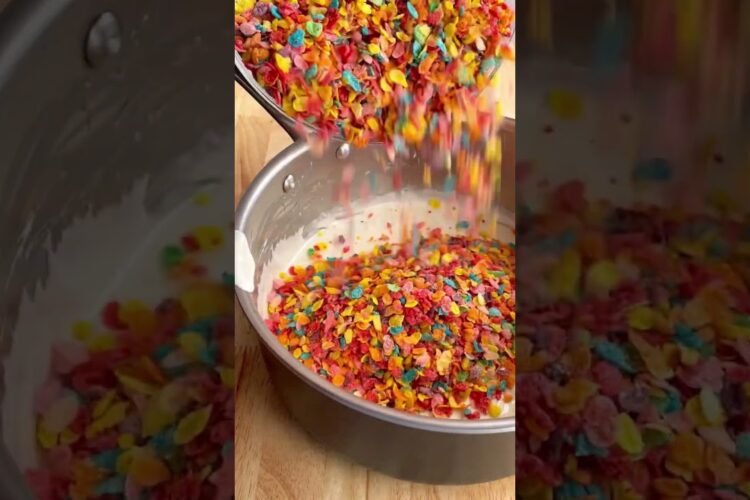 Homemade Fruity Pebbles Treats