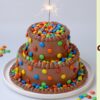 M&M Candy Make Fancy Chocolate Cake