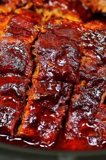 Super Easy Slow Cooker Ribs - Fall Off The Bone BBQ Ribs Recipe