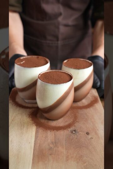 Chocolate Panna cotta Easy to make No bake desert #shorts #chocolate #asmr #cooking #recipe