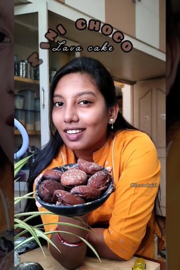 Make mini choco lava cakes 🍫 🎂 #TheCookGirl #LavaCakeRecipe #NoOvenNoEggs