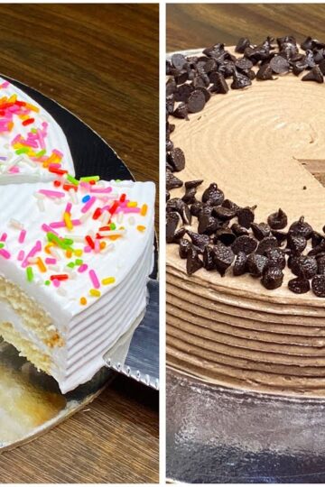 2 Easy Cake Recipe | Vanilla Cake | Chocolate Cake