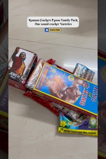 💥Kannan Crackers ₹3000 Family Pack One sound Crackers Varieties #shorts #shortvideo #shortsvideo