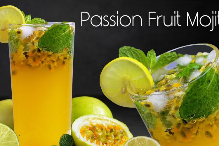 How To Make Passion Fruit Mojito |  Mojito Mocktail  | Refreshing Summer Fizzy Mocktail