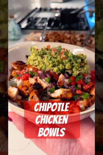 Chipotle Chicken Bowl Recipe | Easy Homemade Chipotle Chicken| Healthy Meal Prep Idea