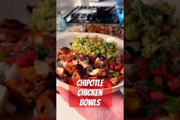 Chipotle Chicken Bowl Recipe | Easy Homemade Chipotle Chicken| Healthy Meal Prep Idea