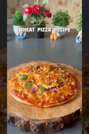 Wheat Pizza Recipe #shorts #pizza #cheese #snacks