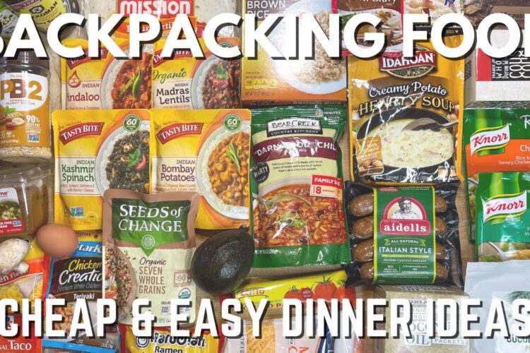 GROCERY STORE BACKPACKING FOOD | Cheap & Easy Dinner Ideas
