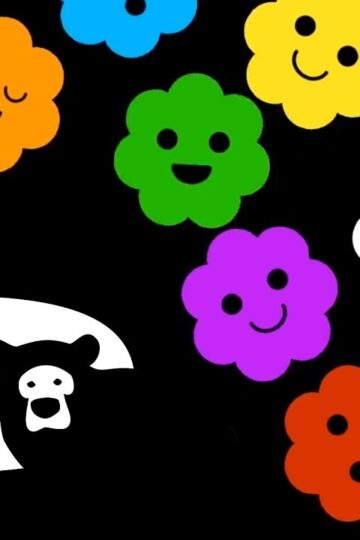 Hey Bear Sensory - Popcorn - Fun Video with songs  - High Contrast Animation