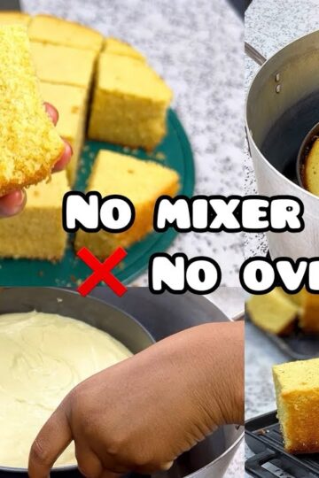 HOW TO BAKE CAKE WITHOUT AN OVEN AND MIXER || No Oven No Mixer || CHEF MAAH
